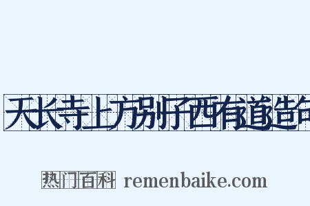 天长寺上方别子西有道造句是什么意思的图片